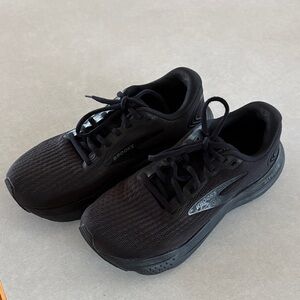 Brooks Glycerin Womens Size 8.5 Med Black Athletic Running Shoes Very Good